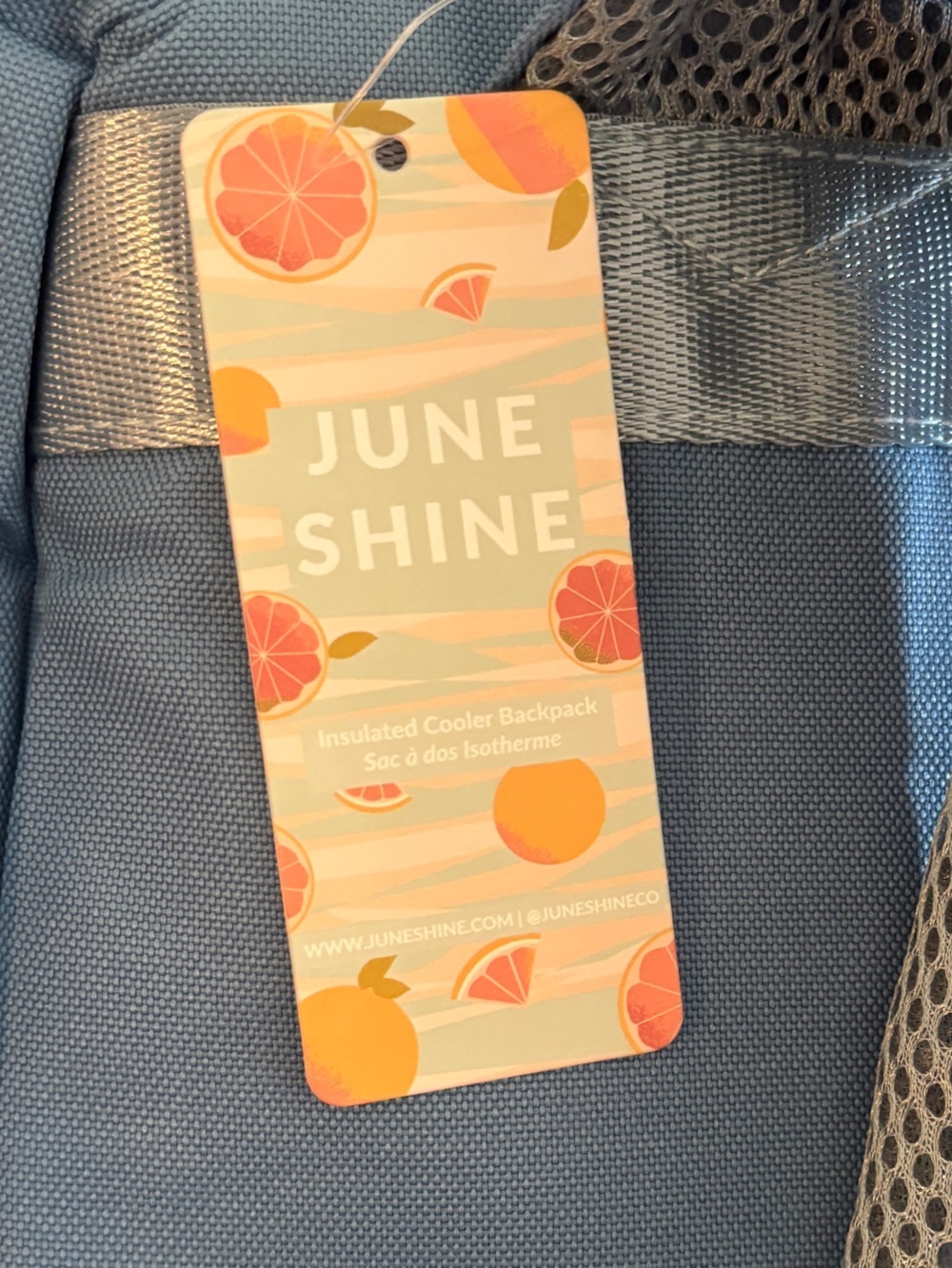 June Shine Blue Insulated Cooler Backpack- NWT - Picture 4 of 6